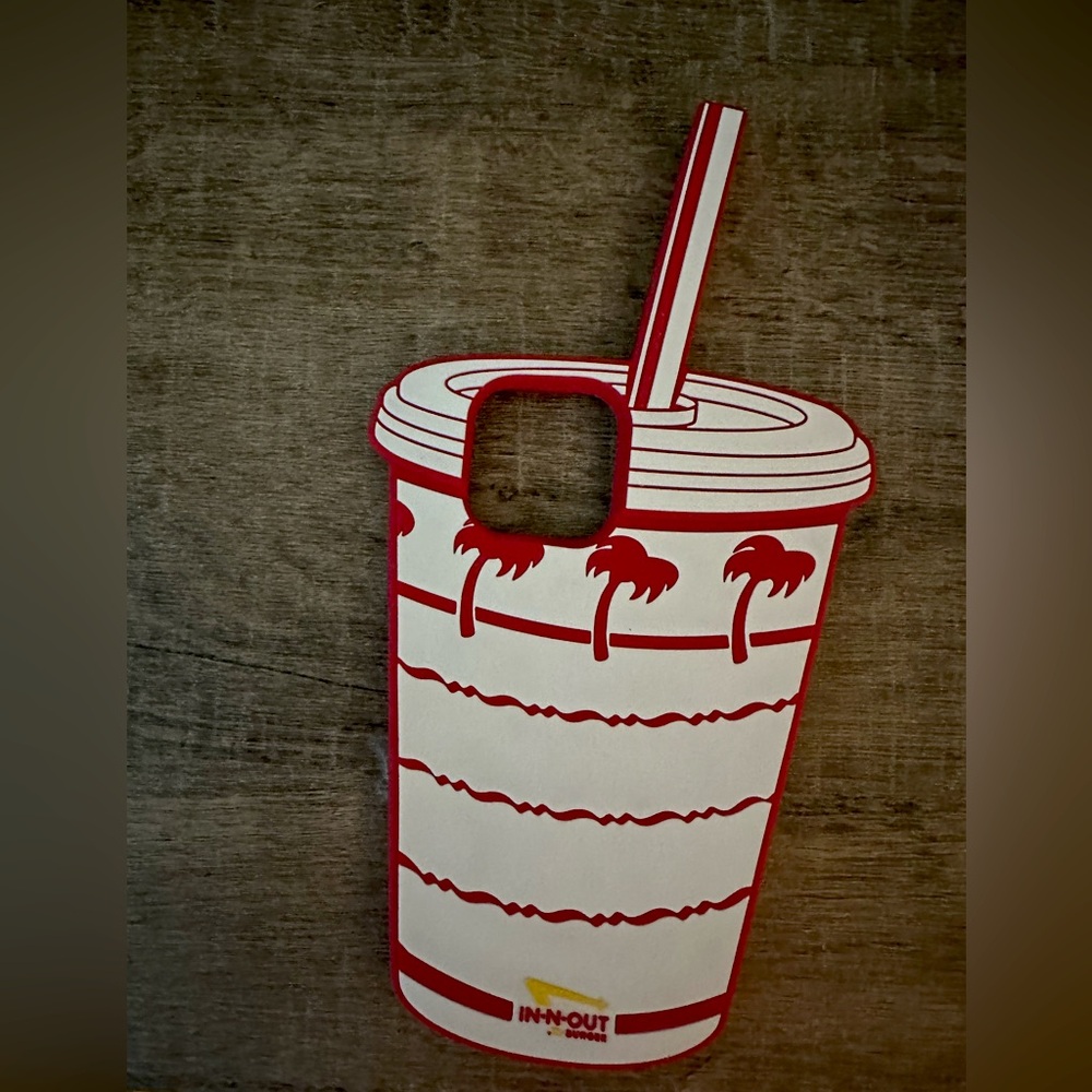In-N-Out Drink Cup Phone Case for IPhone 14 Pro Max